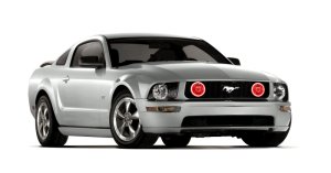 Ford Mustang Fog Light Halo Kit - ORACLE Lighting - Red - `05-`09